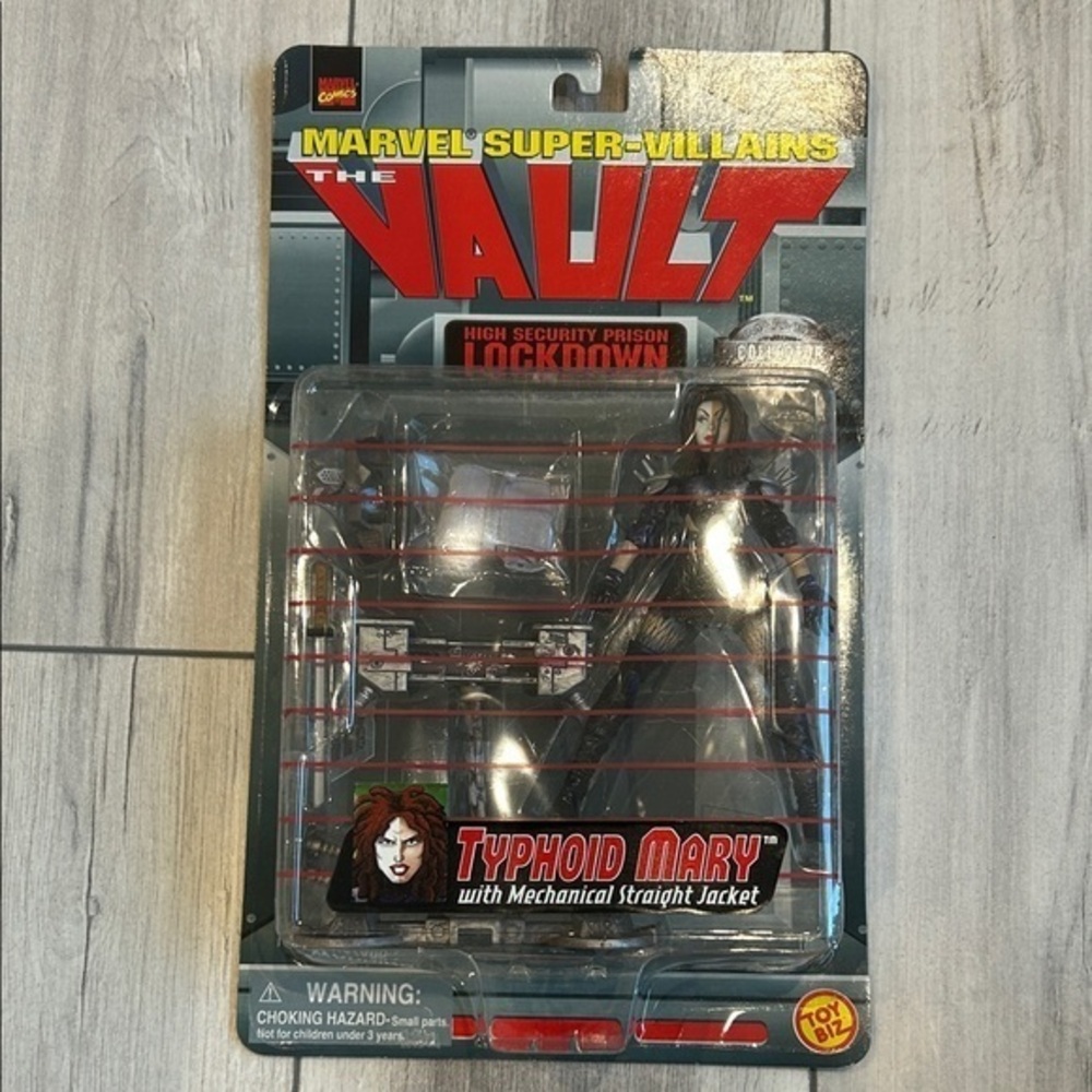 Vintage 1998 Toy Biz Marvel Super-Villains The Vault Typhoid Mary action figure